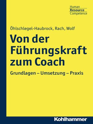 cover image of Von der Führungskraft zum Coach